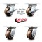 Service Caster 4 Inch High Temp Phenolic Caster Set with Roller Bearing 4 Swivel Lock 2 Brake SCC-35S420-PHRHT-SLB-BSL-2-BSL-2 - alternate 6